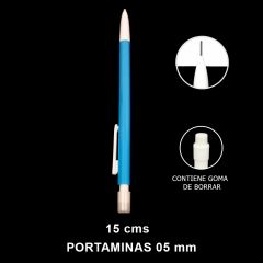 PORTAMINAS 0,5MM CELESTE SET100U /20