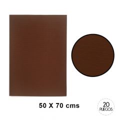 CARTON MICROCORRUGADO CHOCOLATE 50x70cm 20UN/10