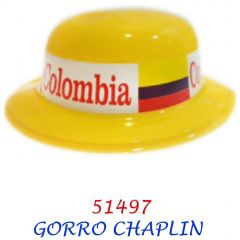GORRO CHAPLIN CINTA COLOMBIA X 12/360